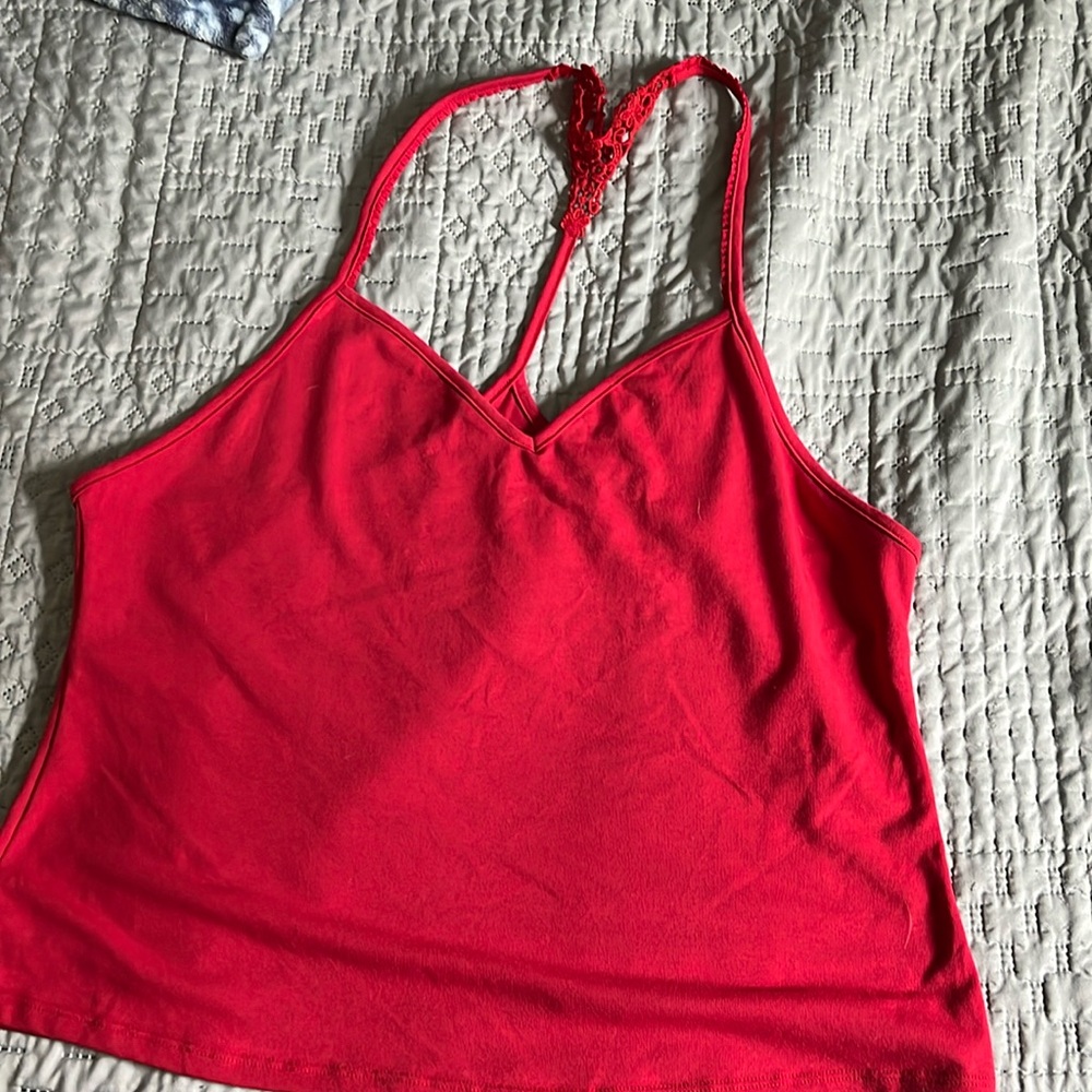 Two piece on set 1x/2x red new